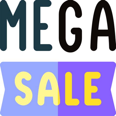 Mega Sale Basic Rounded Flat Icon