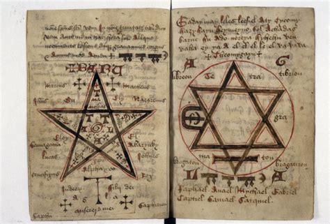 The Rawlinson Necromantic Manuscript 15th Century Magic Symbols Occult Book Of Shadows