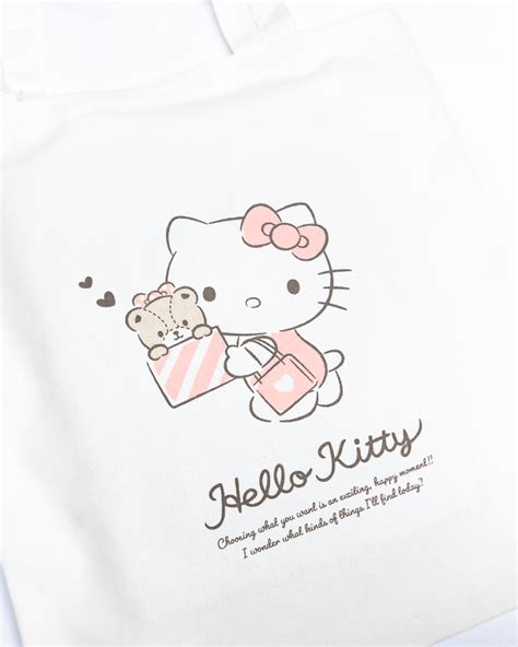 Sanrio© Hello Kitty Canvas Tote Bag Sukoshi Mart