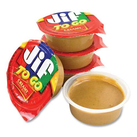 Jif To Go Spreads Creamy Peanut Butter 15 Oz Cup 36 Cupsbox Free