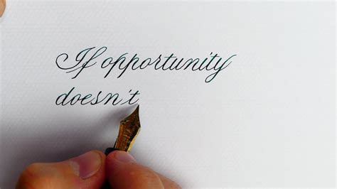 How To Write An Inspirational Quote In Copperplate With A Fountain Pen