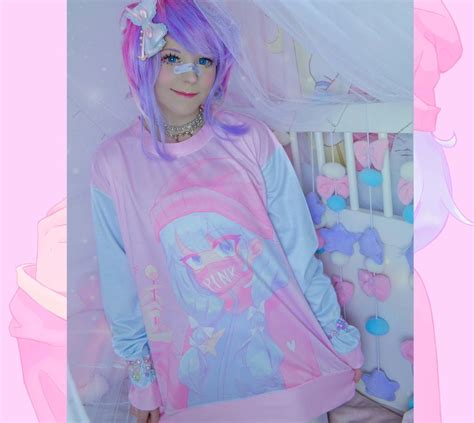 Pastel Goth Sweatshirt Kawaii Clothing Fairy Kei Kawaii Etsy