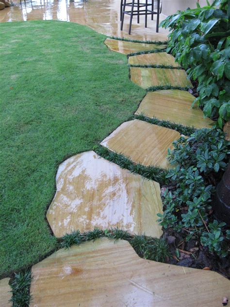 Stepping Stone Walkway By Waterfalls Fountains And Gardens Inc