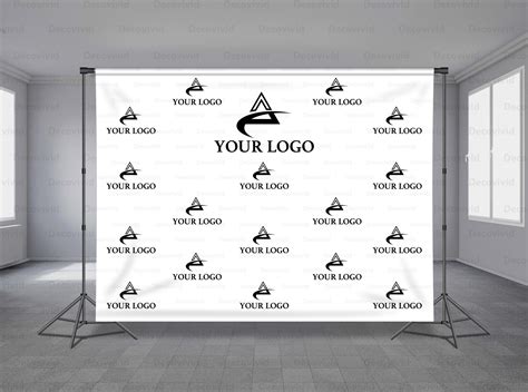 Custom Logo Step And Repeat Backdrop Banner Trade Show Etsy