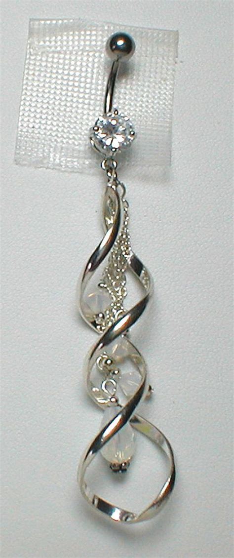 Unique Belly Ring Sprial W Opals By Pondgazer2004 On Etsy Belly Button