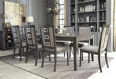 Whether you want a table and stools to fit a small space, or a larger table and chairs with room to entertain, we have a dining set to suit your needs. Chadoni Gray Rectangular Extendable Dining Room Set, D624 ...