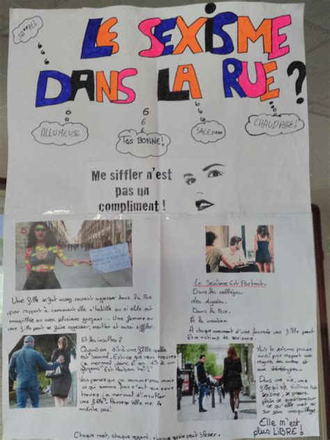 Exposition d affiches sur les stéréotypes et le sexisme réalisées par