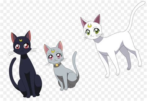 Luna Artemis And Diana Luna Artemis And Diana Sailor Moon Cat Whiskers Png Free