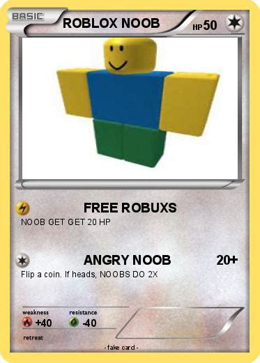 Pokémon Roblox Noob 66 66 Free Robuxs My Pokemon Card