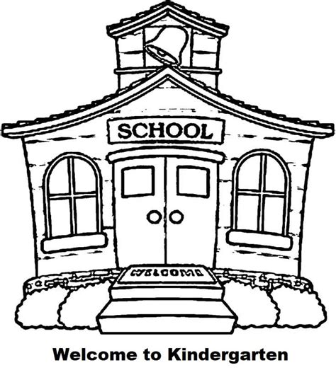 Welcome To Kindergarten School Coloring Page Download Print Or Color