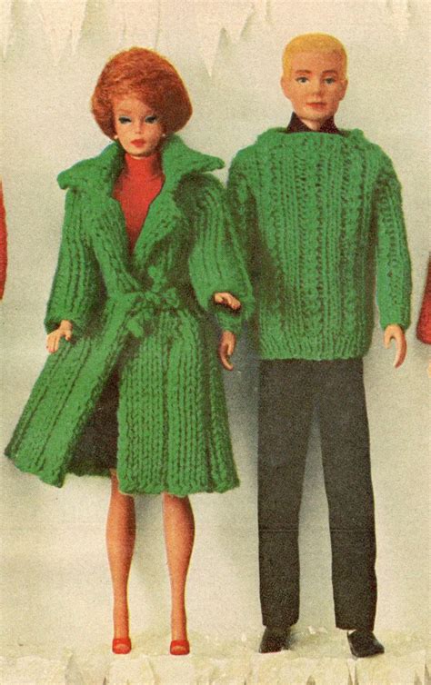 barbie doll knitting pattern barbie clothes dolls clothes vintage knitting pattern ken