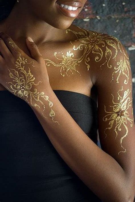 A suffolk, uk based freehand henna tattooing business. Gold Tattoos | 20 Beautiful Gold Tattoos Not Only For ...