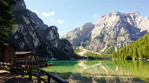 Lake Braies Prags Summer Trip South Tyrol Italy Hd Wallpaper Peakpx