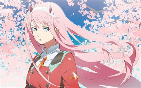 Download Wallpapers Darling In The Franxx Zero Two The