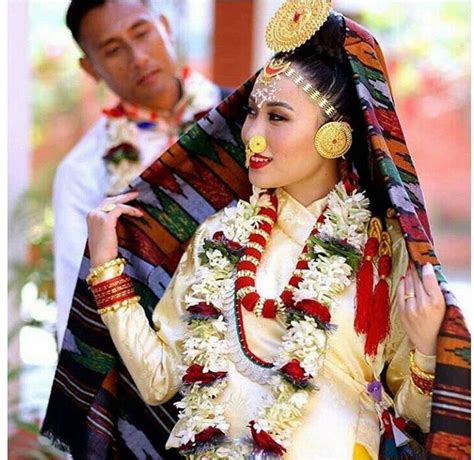 Beautiful Limbu Nepali Bride In Traditional Limbu Outfit Dress