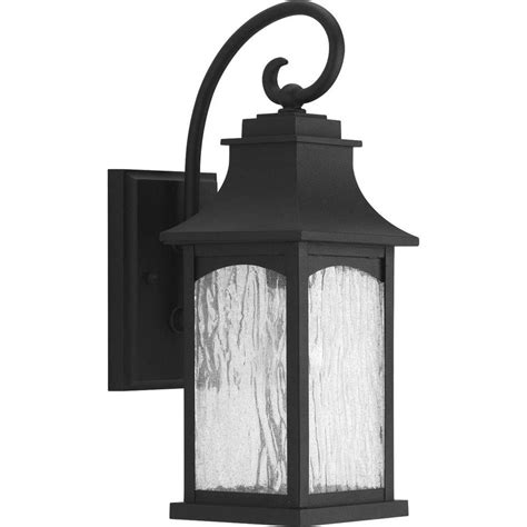 The westbury 11 inch led wall lantern is the largest in the collection and is finished. Progress Lighting Maison Collection 1-Light Black Outdoor Wall Mount Lantern-P5753-31 - The Home ...