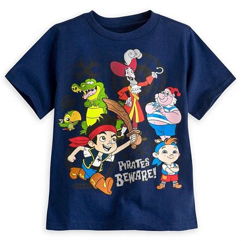 Disney Store Jake And The Never Land Pirates Short Sleeve T Shirt Boy