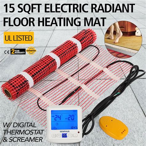 Home » diy » diy tutorials » how to install radiant floor heating. eBay #Sponsored 15sqft Electric Floor Heating Mat Kit W ...
