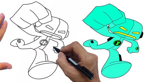 How To Draw Echo Echo From Ben 10 Universe Easy Step By Step Jelly