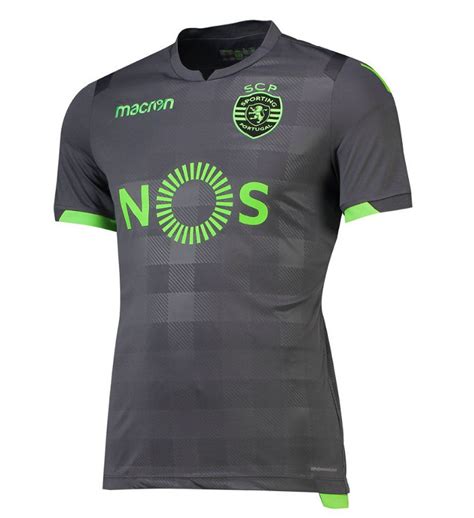 Sporting Lisbon Macron Away Shirt 201819 Genuine Soccer Top