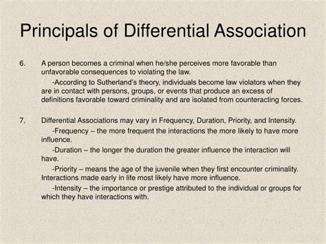 Ppt Differential Association Theory Powerpoint Presentation Id257504