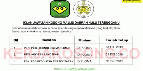 We are transforming into a dynamic custo… Jawatan Kosong Majlis Daerah Hulu Terengganu - Jawatan ...
