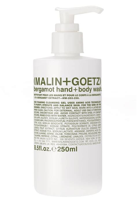 Malin Goetz Bergamot Hand Body Wash 250ml At Sue Parkinson