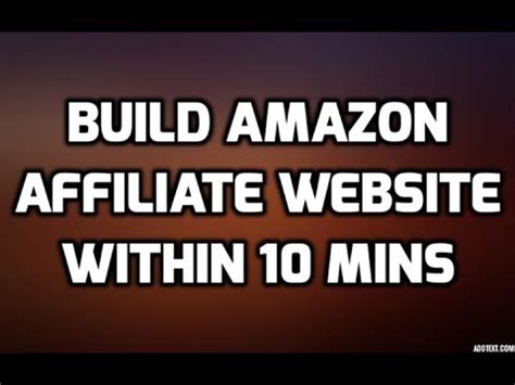 How To Build Amazon Affiliate Website Automatically Within Mins Live