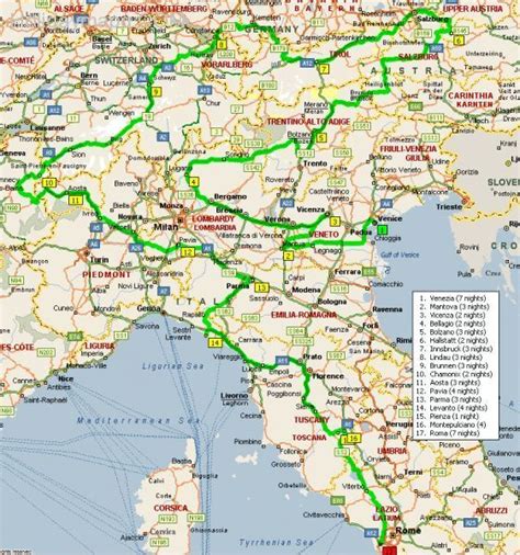 Map Of Italy And Switzerland Share Map