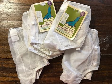 Four Vintage Nwt Clever Tots Baby Pants Vinyl Snap Cloth Diaper Pants