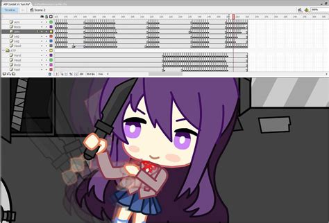 Chibi Yuri With A Knife A Lil Too Big For Her Ddlc