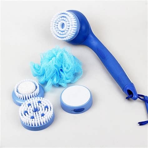 New Cleaning Bath Brush Wash Rotary Spa Massage Electric Shower Brush System Long Handle
