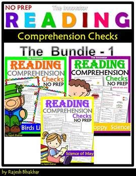 Maybe you would like to learn more about one of these? Reading Comprehension Checks - The Bundle -1 by The Innovator | TpT