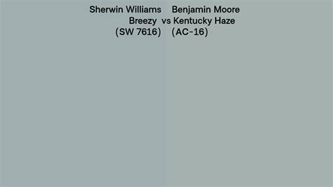 sherwin williams breezy sw 7616 vs benjamin moore kentucky haze ac 16 side by side comparison