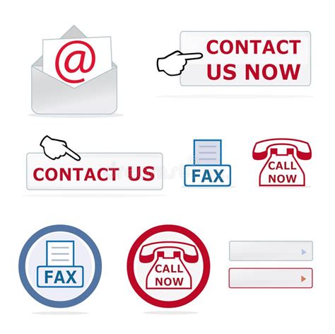 Contact Us Icons Stock Illustration Illustration Of Icons 18315493