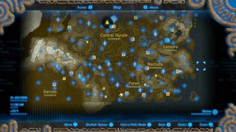 Interactive Map Of All Shrines Zelda Breath Of The Wild Bxejunkie