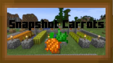 Snapshot Carrots Minecraft Texture Pack
