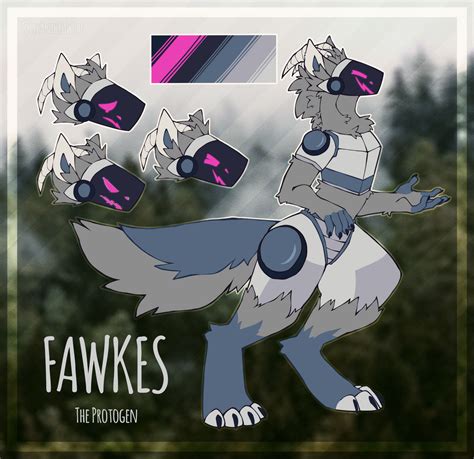 Fawkes The Protogen Reference Sheet By Lycanthrowope On Deviantart