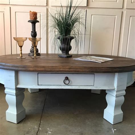 Antique White Coffee Table Cottage Coffee Table