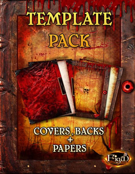 Template Pack Vampire Figu Design Template Packs