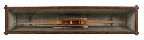 Sold Price Cased Model Of A Single Rowing Scull First Quarter Of The
