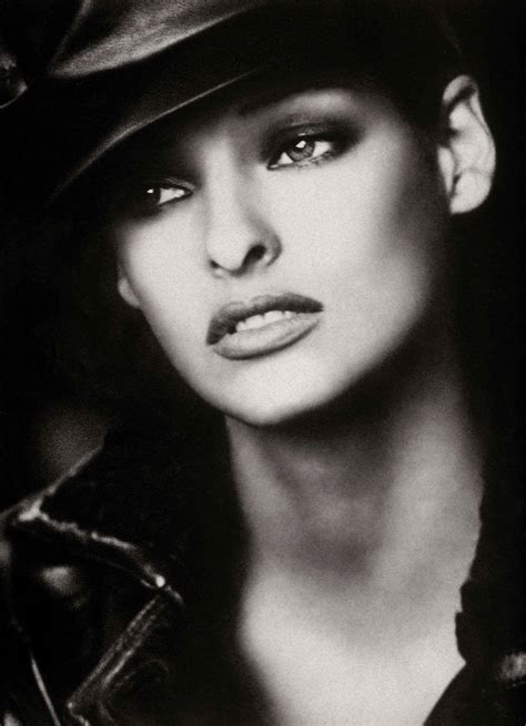 Black-is-no-colour — Linda Evangelista, photographed by Peter Lindbergh...
