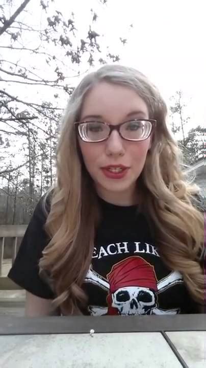 Sexy Blonde Girl Puts Her On Strong Glasses With Thick Myopic Lenses