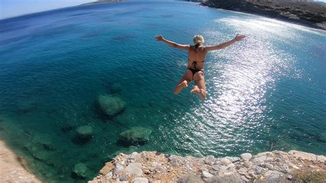 Cliff Jumping In Greece YouTube