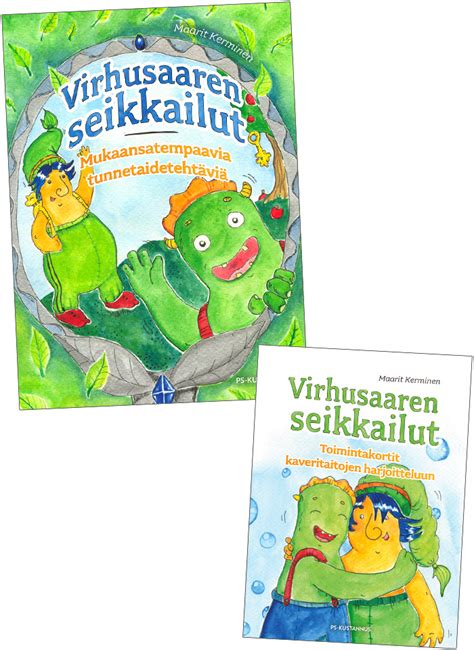 Virhusaaren Seikkailut Kirja Ja Toimintakortit Maarit Kerminen