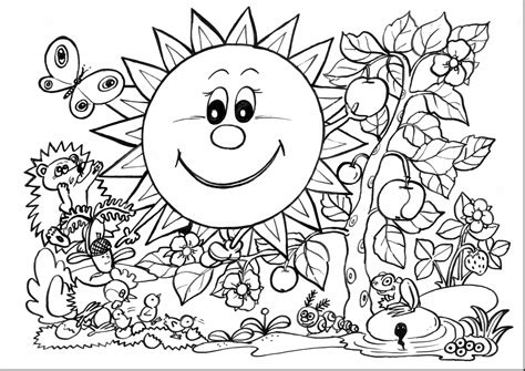 Free Beautiful Spring Flower Coloring Pages Pdf