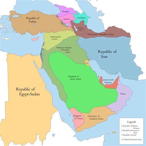Alternate Modern Day Map Of The Middle East Raskmiddleeast