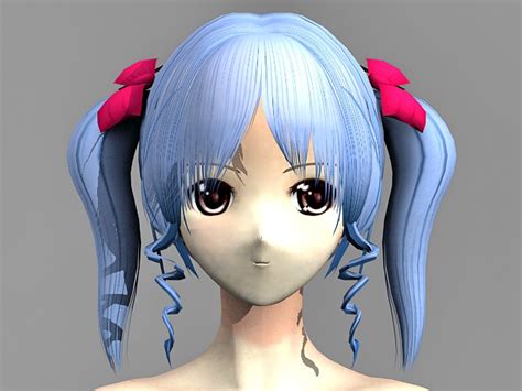 Anime Girl Nude 3d Model 3ds Maxobject Files Free Download Modeling