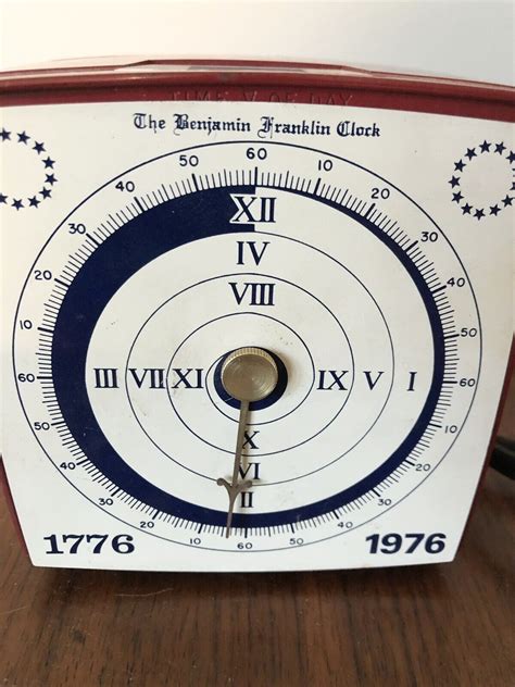 Vintage Benjamin Franklin Clock Single Hand Amf Paragon Kind Of Works