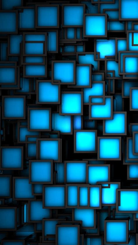 Glowing Neon Squares Wallpaper Abstract Wallpapers With